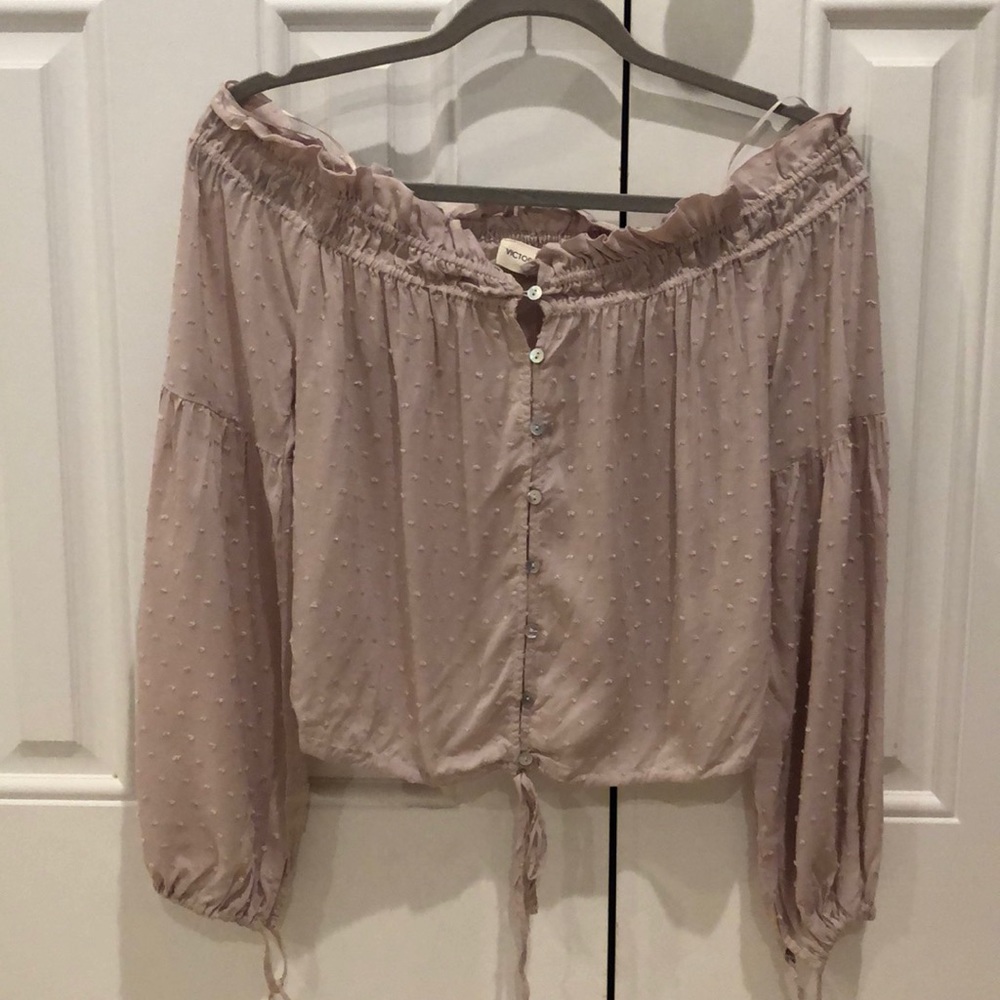 Victoria + Sophia Off the Shoulder Top